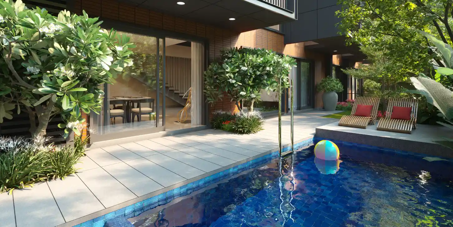 Private pool villament